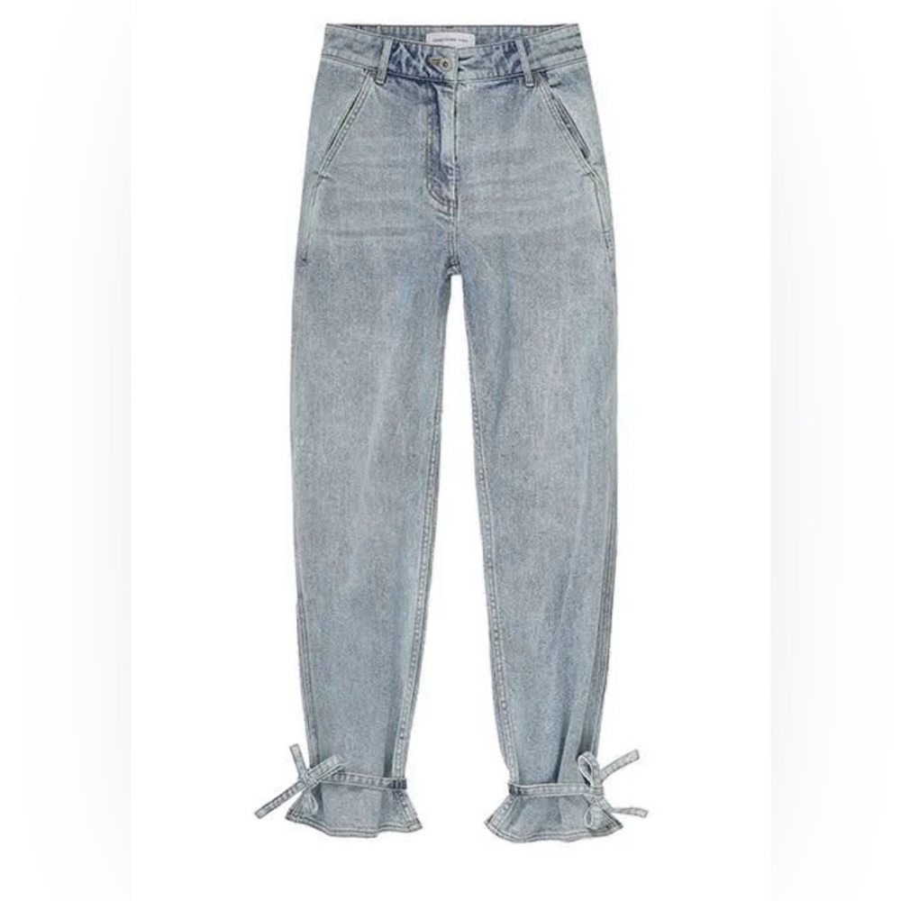 NEW Something Navy jeans with ties at the ankle